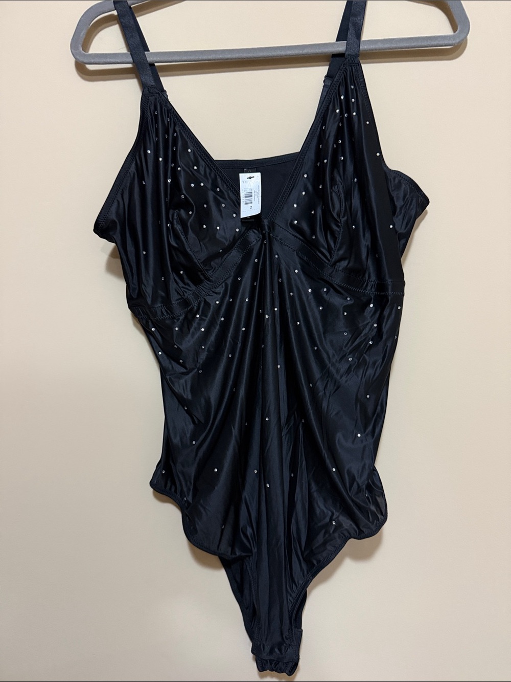 NWT Torrid Black Rhinestone body suit